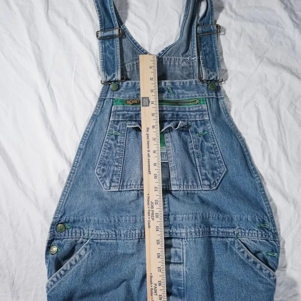 Vintage Liberty Denim Overalls Made in USA Blue Jeans 38x32